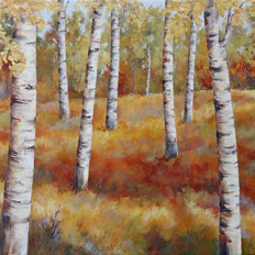 Birches In Fall II